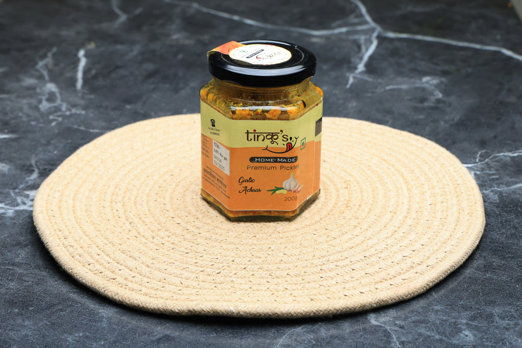 Garlic pickle|lehsun ka achar|mustard oil pickle|200g pack|handcrafted gourmet delight