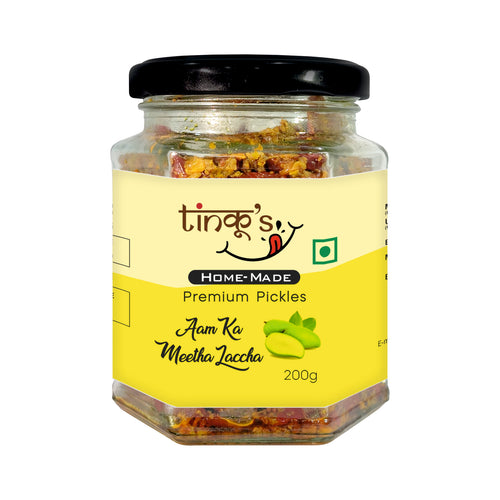Aam ka meetha laccha|sweet and tangy pickle|sweet mango|homemade