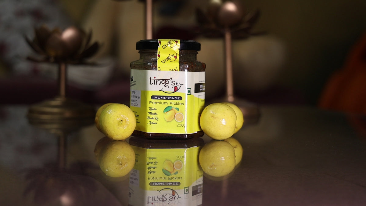 Khatta meetha nimbu ka achar|sweet lemon pickle|200g pack|small pack|Indian lemon pickle